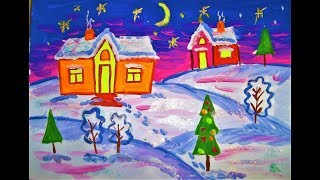 как нарисовать Новый год