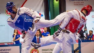Milad Beigi (AZE) vs Karol Holubowicz (POL). European Taekwondo Championships Kazan-2018