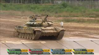 #МинобороныLive Десятый заезд индивидуальной гонки «Танкового биатлона» АрМИ-2020
