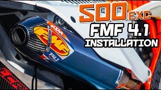 FMF Factory 4.1 RCT Installation!! | Supermoto Upgrades 500 EXC