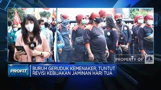 Buruh Geruduk Kemenaker, Tuntut Revisi Kebijakan JHT