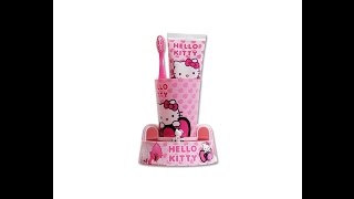 Hello Kitty. Видео-обзор - набор с таймером для чистки зубов.
