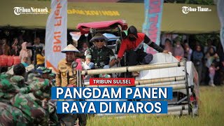 Pangdam XIV Hasanuddin Panen Raya di Jenetaesa Kabupaten Maros
