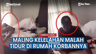 Maling Kaget, Bangun Tidur Pagi Hari Disapa Pemilik Rumah dan Polisi