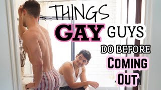 THINGS GAY GUYS DO BEFORE COMING OUT | INTERNALIZED HOMOPHOBIA | PJ & THOMAS