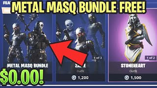 How to get Metal Masq bundle for FREE! (Zadie, Metal Mouth, Spiked Mace) Fortnite Chapter 2