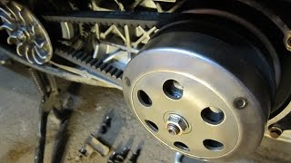 Как работает вариатор и сцепление (торкдрайвер) на скутере Honda