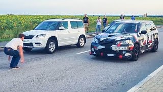 ДАЛЬНИЙ ВОСТОК в ШОКЕ! ДВЕ SKODA YETI против БЫСТРЫХ SUBARU FORESTER и MMC AIRTREK TURBO.