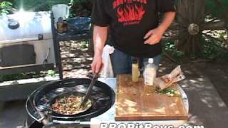 Strip Steaks and Black Beans by the BBQ Pit Boys