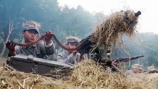 聲東擊西！共軍用重機槍攻城，騙來日軍援兵，半路埋伏一網打盡！