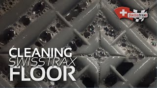SWISSTRAX GARAGE FLOOR | Cleaning Swisstrax Floor on an Extremely Cold Winter Day