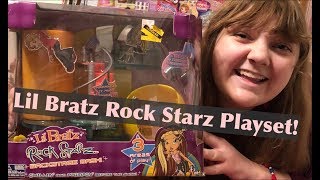 2005 Lil Bratz Rock Starz Dolls Backstage Bash Playset – Unboxing & Review