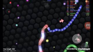 #3 СЛИЗАРИО МНОГО БОТОВ В ИГРЕ Slither.io