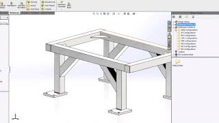 SOLIDWORKS - New in 2014: Weldment Profiles, Configurations