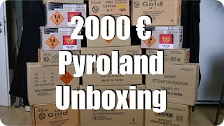 2000€ | 16 Pakete | 120 Kg | Pyroland Unboxing mit ProfessorPyro + viel Spaß | Pyro Freaks 4 U