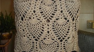 Платье крючком "Ананас" // Knit crochet dress // Women's knitting
