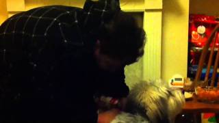 Very Drunk Woman In Charge Of Dog