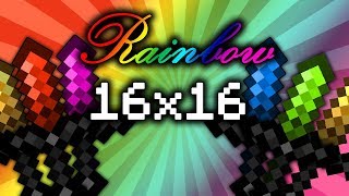 El MEJOR PACK RAINBOW 16x16 ? FULL FPS / SIN LAG ? Ultra /Uhc / Pot PvP/ Skywars