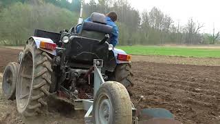 Мой самодельный трактор. Весенняя вспашка поля 2018. Spring plowing fields 2018.