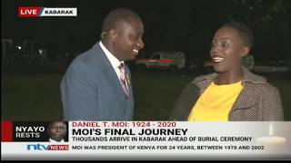 Moi final send off: Thousands arrive in Kabarak for burial ceremony