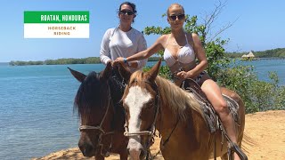 Horseback Riding on Island , Roatan Honduras