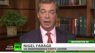 UKIP Nigel Farage says Conservative PM David Cameron hiding massive budget deficit   Oct 2012