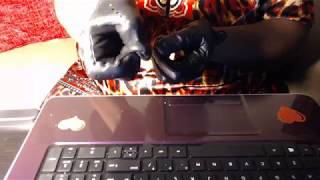 ASMR/MUKBANG CHANNEL:Part 2 Black leather gloves sounds