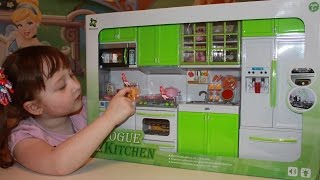 Кухня для кукол барби распаковка и обзор Vogue Kitchen Miniature Modern Doll Kitchen unboxing