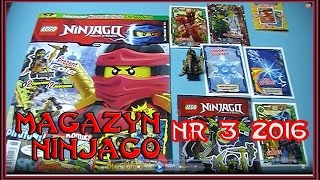 Otwieramy Magazyn Lego Ninjago nr 3 (11)z 2016 roku. + prezent figurka Cole + karty Lego Ninjago.