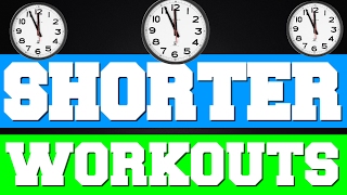 5 WAYS TO MAKE YOUR WORKOUTS SHORTER AND MORE EFFECIENT !!!
