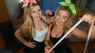 ASMR Girls Next Door MEASURE A GIANT!! | Measuring You Roleplay