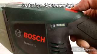 Test des Bosch Easy Vac 12 mit 12V 2.5Ah Akku