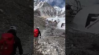 Following mt guide into basecamp! #shorts #mounteverest #rebeccalouisefitness #basecamp