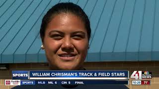 William Chrisman track &amp; field crushes records