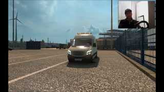 Euro Truck Simulator 2  Mercedes Sprinter 2014 Beta V0.2 Trackır Pro 4 Logitech G27 Tanıtım