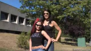 Buff Amazon lifts Petite Girl!!