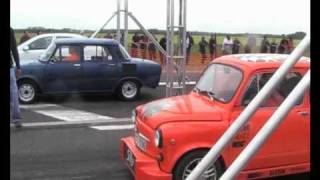 Skoda 100 Vs. Fiat 500 Drag Race