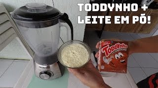 MISTUREI TODDYNHO + LEITE EM PÓ NO LIQUIDIFICADOR!