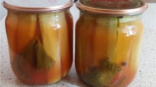 Маринованные кабачки на зиму. Вкусный рецепт с кетчупом чили.