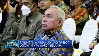 Tabungan Warga Naik Jadi Rp 690 T, Jokowi Minta Warga Belanja