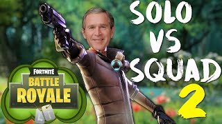 SOLO vs SQUAD #2 | Legendary Bush Man (Fortnite Battle Royale)