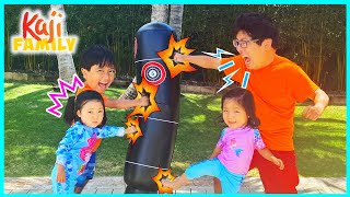 We train to be strong and more fun kids activities!