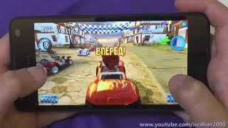 обзор Microsoft Lumia 550 - тест производительности в гонках - Asphalt 8, GT2, 4x4 OffRoad и т.п.