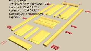 СЕКРЕТЫ СТОЛЯРА Соединяем на нагель TRICKS ON DOWEL USING