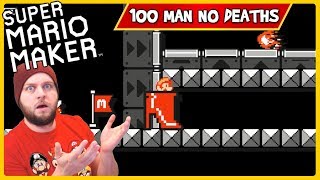 100 Man Challenge: Normal No Skip & NO DEATHS! - Super Mario Maker [#37]