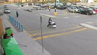 'Clumsy shoplifter'  caught on surveillance video