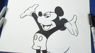 Cómo dibujar a Mickey mouse