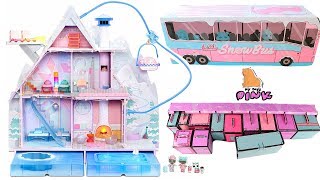 100 СЮРПРИЗОВ! ЗИМНИЙ ДВОРЕЦ + НОВАЯ СЕМЕЙКА для КУКЛЫ ЛОЛ! LOL SURPRISE WINTER DISCO CHALET