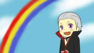 【手書きナルト】 Hidan, Akatsuki, plus Vocaloid