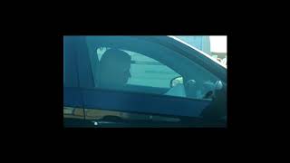 Blonde girl revving/pedalpumping car, candid! Preview